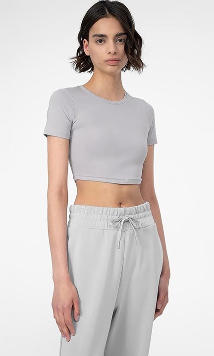 Tricou de dama 4F, Gri, Bumbac, Gri