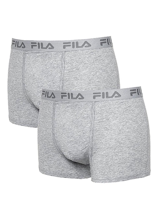 Set lenjerie intima barbati, Fila, Bumbac, Gri, Gri
