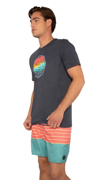 Tricou barbati, Protest, Bumbac/Poliester, Gri, M INTL