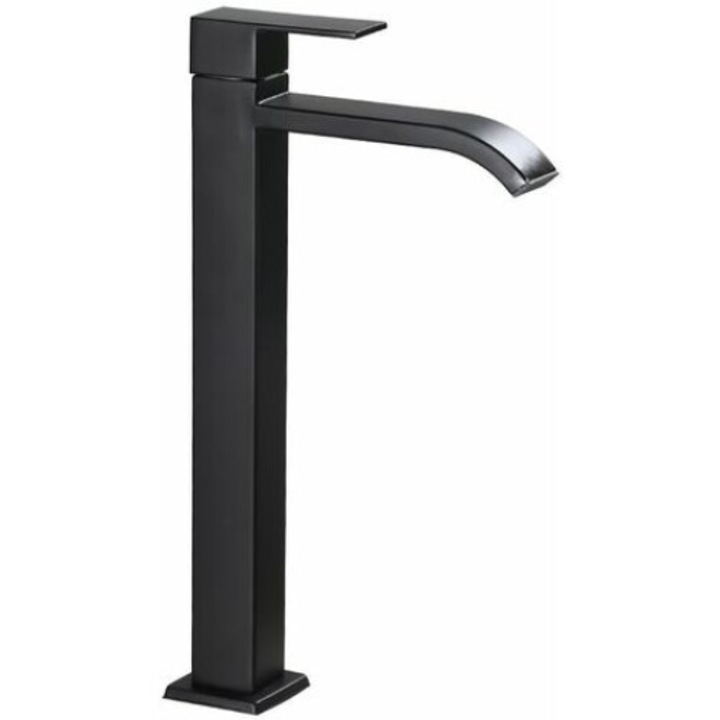 Vízesés szaniter csap szett, fekete, rozsdamentes acél, 32mm