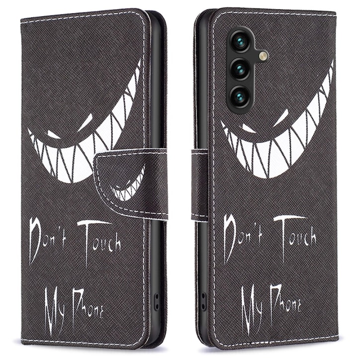 Husa telefon XGSM pentru Infinix Hot 30, Wallet, neagra, cu functie de suport, din piele ecologica