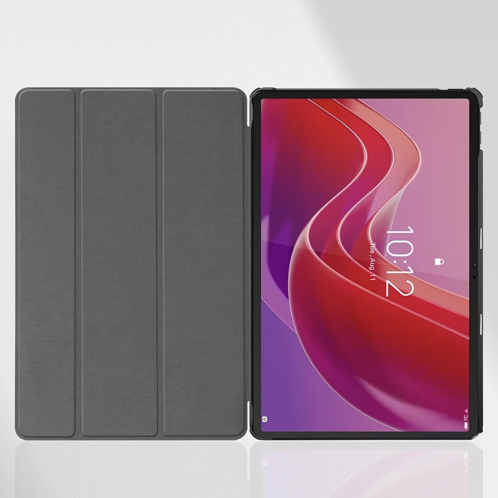 Husa pentru Lenovo Tab M11, SmartCase, functie stand, finisaj mat, negru/auriu