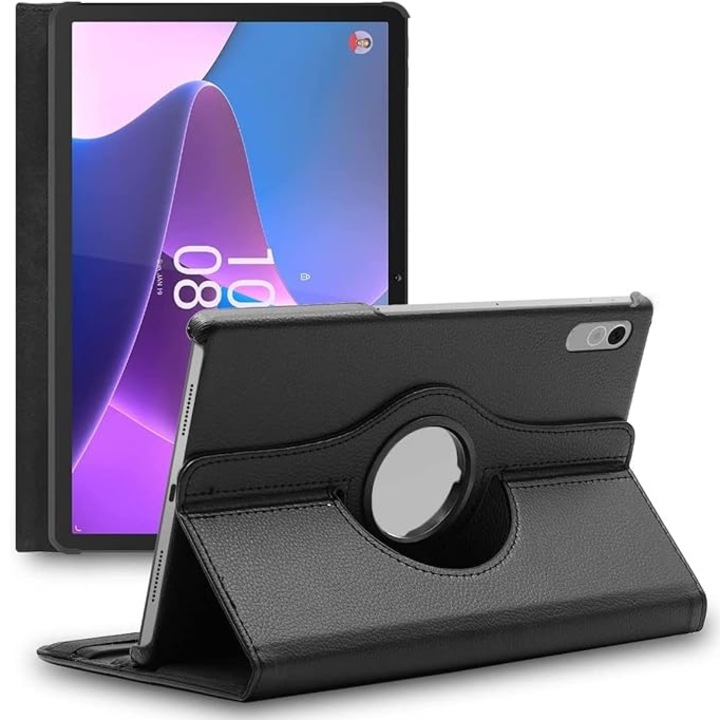 XGSM калъф за таблет Lenovo Tab P11 Gen 2, въртящ се на 360, черен