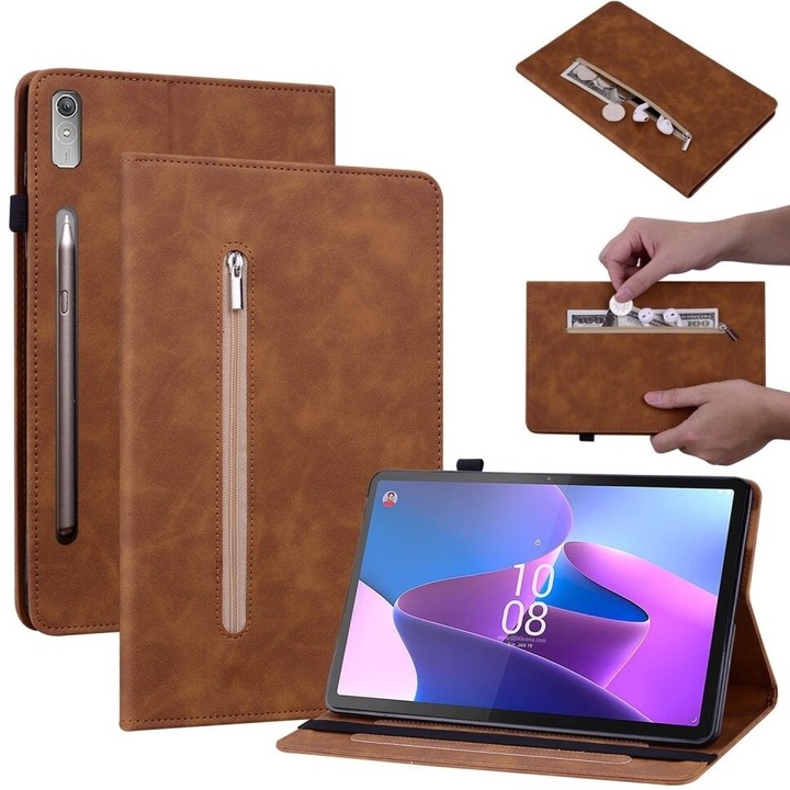 Husa pentru Lenovo Tab P11 Pro Gen 2, XGSM, maro