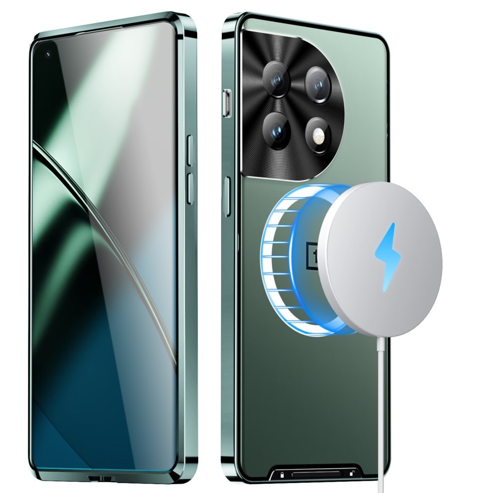 Husa de protectie pentru camera pentru OnePlus 12 5G, XGSM, CamShield MagSafe, TPU, transparenta/verde