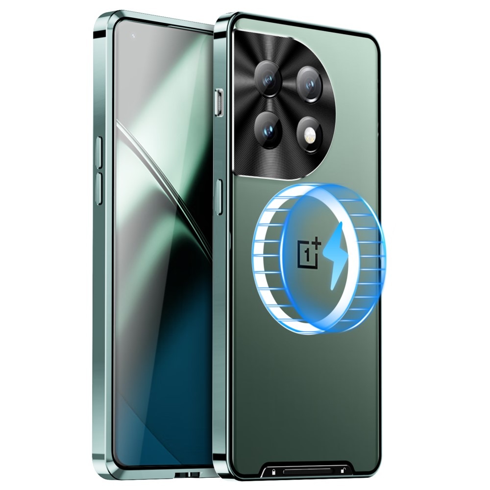 Husa de protectie pentru camera pentru OnePlus 12 5G, XGSM, CamShield MagSafe, TPU, transparenta/verde