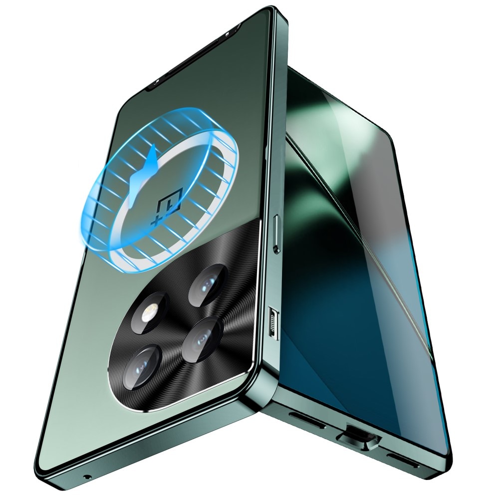 Husa de protectie pentru camera pentru OnePlus 12 5G, XGSM, CamShield MagSafe, TPU, transparenta/verde