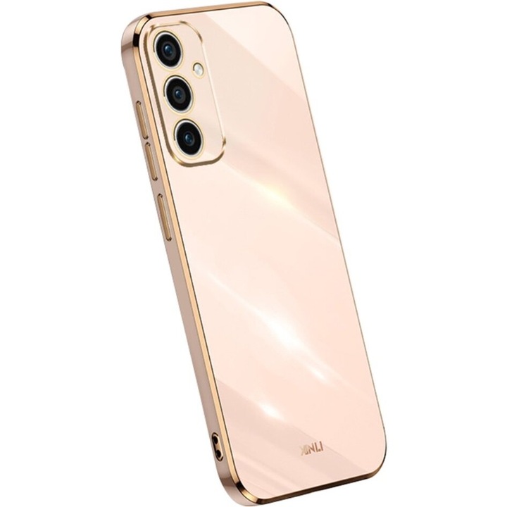 Husa telefon pentru Samsung Galaxy A35 5G, XGSM, silicon, protectie camera, roz