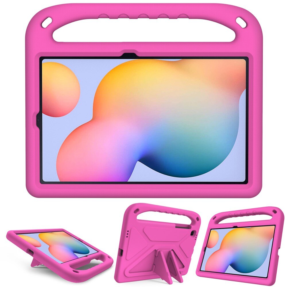 Husa tablete XGSM pentru Samsung Galaxy Tab S6 Lite, rezistenta la socuri, cu maner, roz