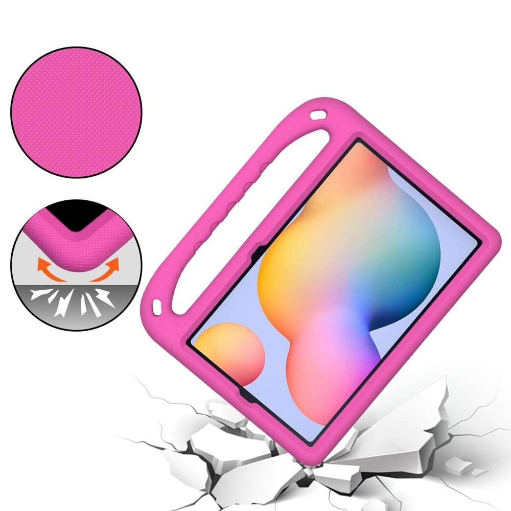 Husa tablete XGSM pentru Samsung Galaxy Tab S6 Lite, rezistenta la socuri, cu maner, roz