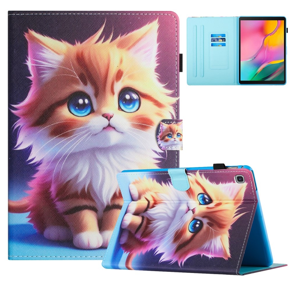 Husa flip pentru Samsung Galaxy Tab S6 Lite 2022/2020, XGSM, piele ecologica, functie stand, multicolor