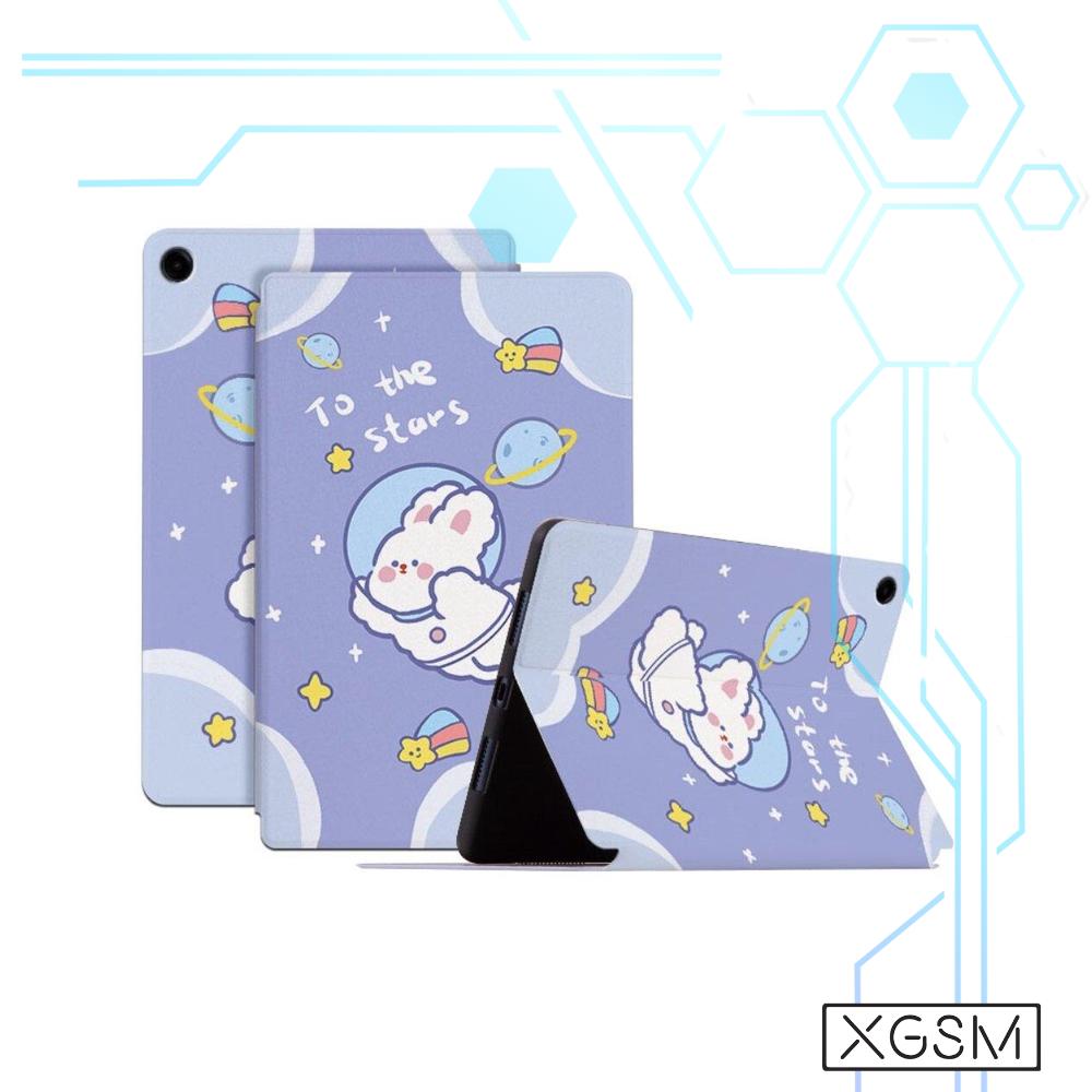 Husa tableta pentru Samsung Galaxy Tab A9+, XGSM, piele ecologica, functie stand, multicolor