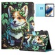 Husa tableta XGSM pentru Lenovo Tab M10 10.1 Gen 3, functie stand, model corgi, negru