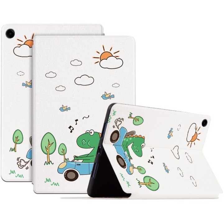 Husa tableta, XGSM, Compatibil cu Samsung Galaxy Tab A9+, Piele ecologica, Functie stand, Multicolor