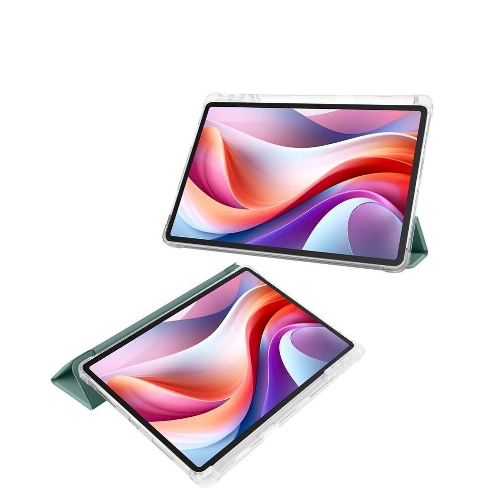 Husa tableta XGSM pentru Lenovo Tab M11, tri-fold, verde inchis