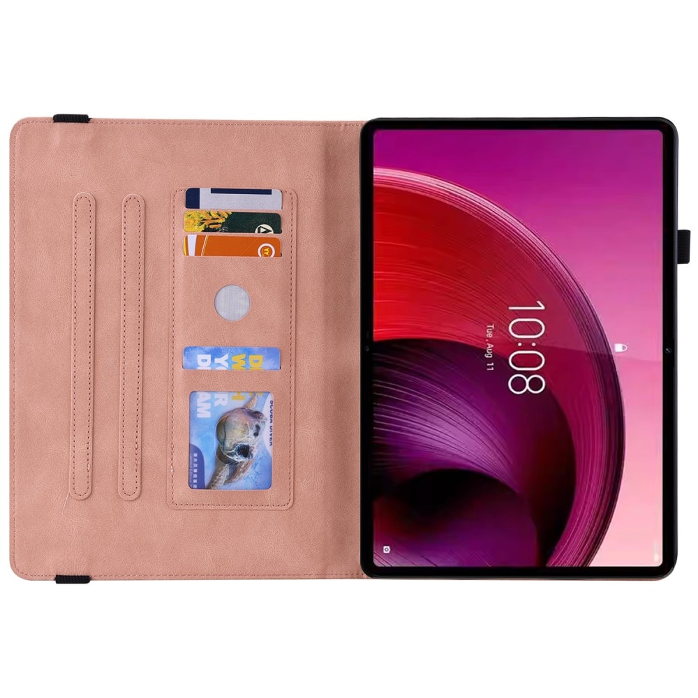 Husa tableta, XGSM, Butterfly, Compatibil cu Lenovo Tab M11, Piele ecologica, Functie stand, Roz