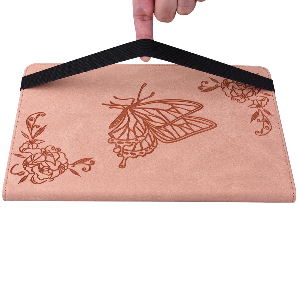 Husa tableta, XGSM, Butterfly, Compatibil cu Lenovo Tab M11, Piele ecologica, Functie stand, Roz