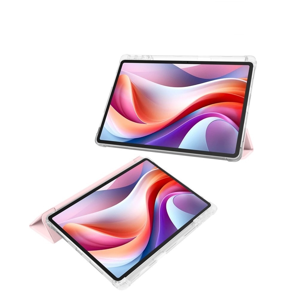 Husa tableta XGSM Smartcase Hybrid pentru Lenovo Tab M11, roz, tri-fold