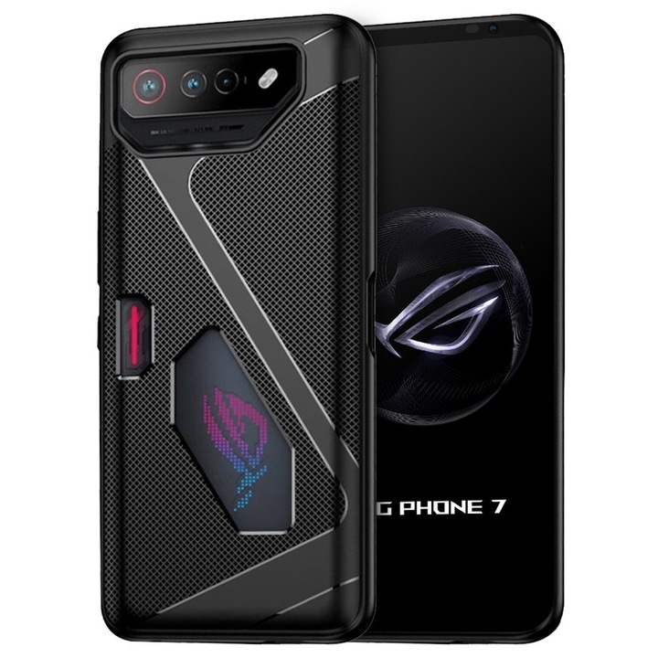 Husa telefon XGSM pentru Asus ROG Phone 7 5G, TPU, Negru