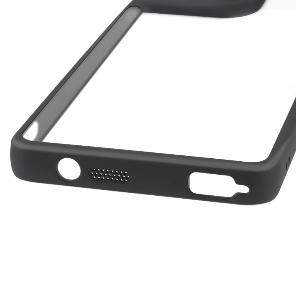 Husa de telefon cu protectie de camera pentru ASUS ROG Phone 8 Pro, XGSM Fusion Hybrid, policarbonat, transparent/negru