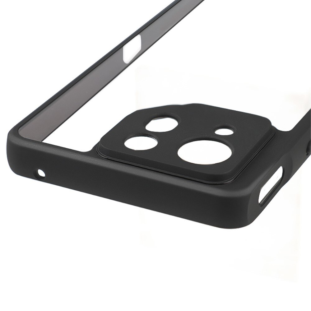 Husa de telefon cu protectie de camera pentru ASUS ROG Phone 8 Pro, XGSM Fusion Hybrid, policarbonat, transparent/negru