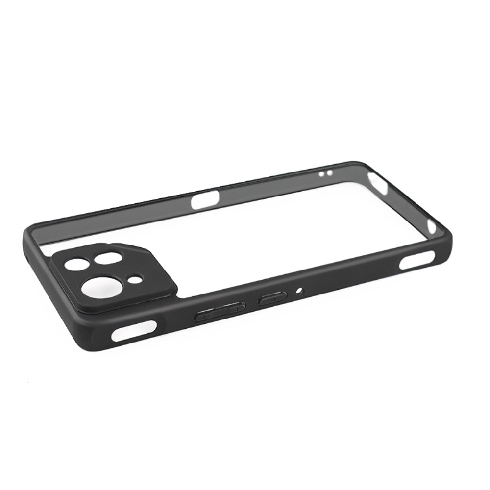 Husa de telefon cu protectie de camera pentru ASUS ROG Phone 8 Pro, XGSM Fusion Hybrid, policarbonat, transparent/negru