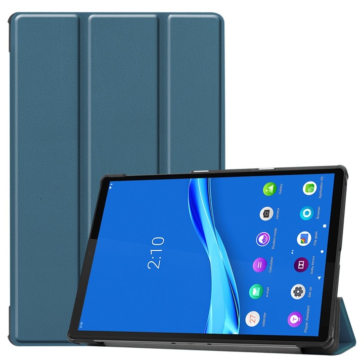 Husa tableta XGSM pentru Lenovo Tab M10 Plus TB-X606F, functie stand, verde