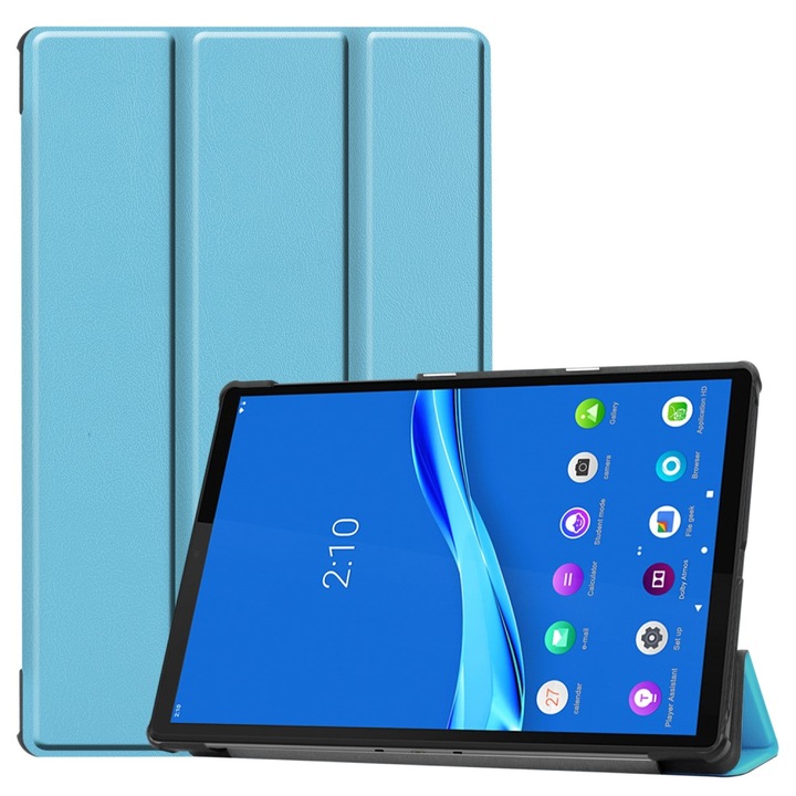 Husa tableta XGSM pentru Lenovo Tab M10 Plus TB-X606F, functie stand, albastru