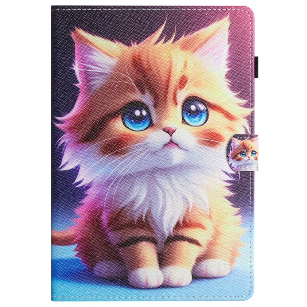 Husa tableta, XGSM, Silicon, Pentru Lenovo Tab M11, Functie stand, Design pisica, Multicolor