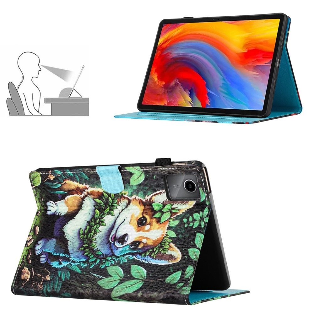 Husa tableta XGSM pentru Lenovo Tab M11, functie stand, model Corgi