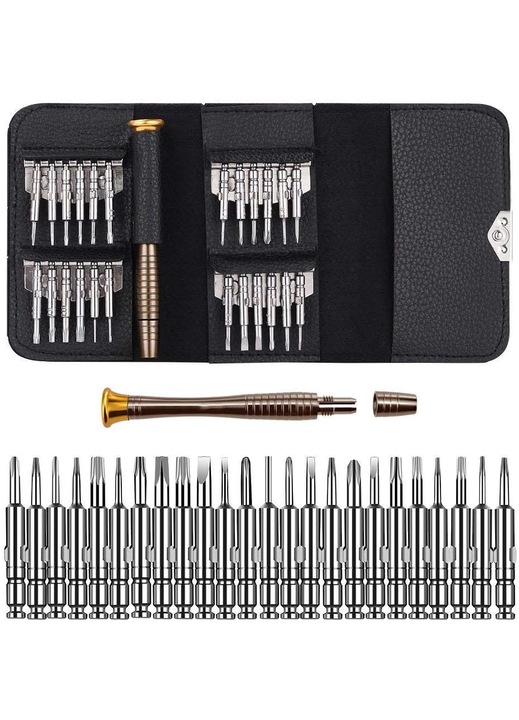 Set de scule profesional MMOBIEL 25 in 1, pentru smartphone-uri, tablete, electronice
