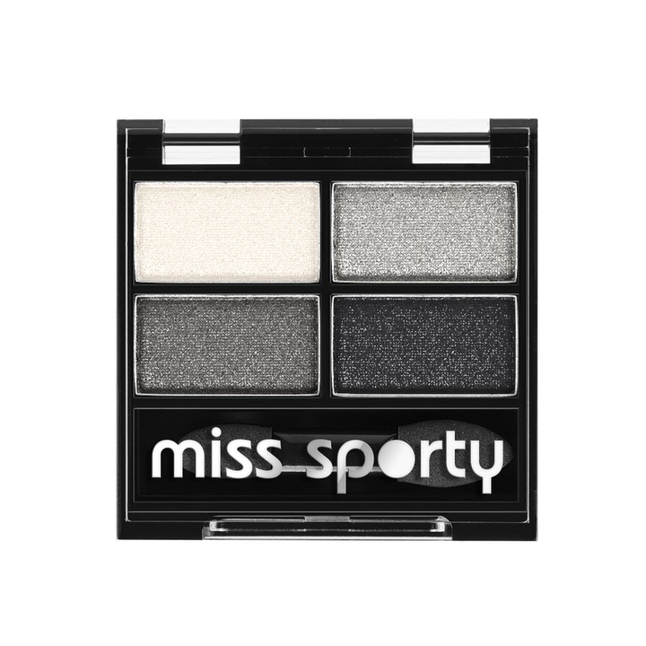 Fard de pleoape Miss Sporty Studio Color Quattro 404 Smoky Black, 5 g