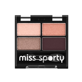Fard de pleoape Miss Sporty Studio Color Quattro 408 Smoky Rose, 5 g Fard de pleoape Miss Sporty Studio Color Quattro 408 Smoky Rose, 5 g