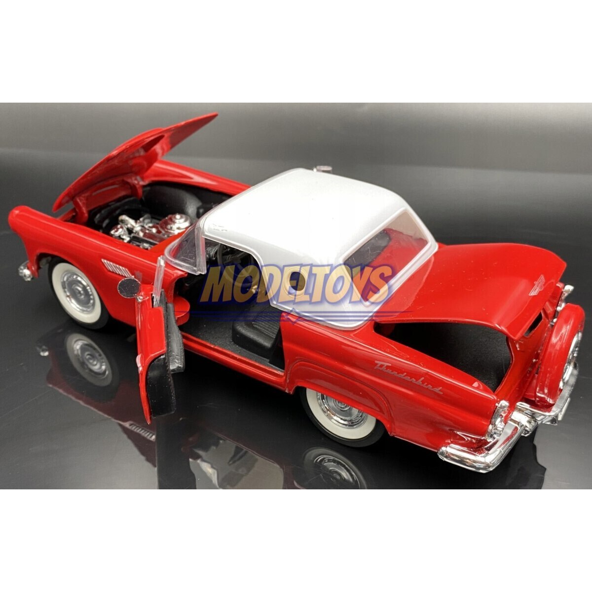 Macheta Auto Motormax, Metal, Ford Thunderbird Hard Top 1956, 1/24