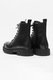 ARMANI EXCHANGE, Bocanci de piele cu bbanda logo, Negru