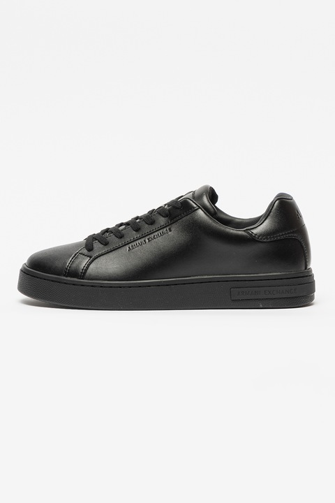 ARMANI EXCHANGE, Műbőr sneaker, Fekete