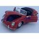 Modell autó, Welly, Porsche 356A Speedster, kabrió, piros, 1/24