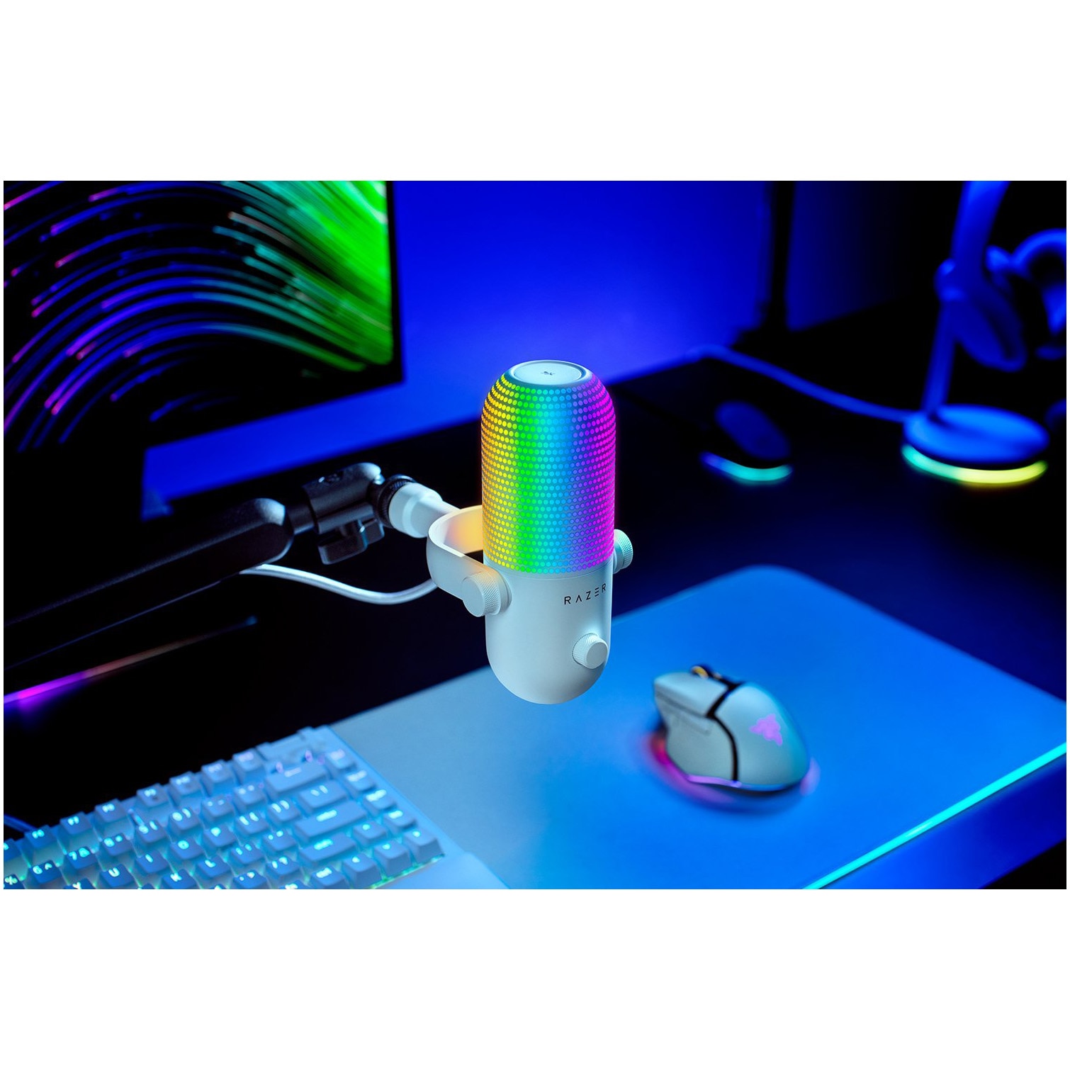 Microfon Razer Seiren V3 Chroma RGB USB, frecventa raspuns 20 Hz
