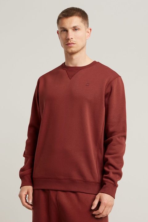 G-Star, Суитшърт с органичен памук, Керемидено червено