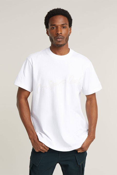 G-Star, Свободна памучна тениска, Бял
