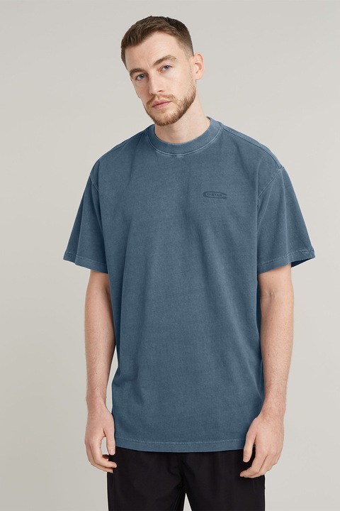 G-Star, Свободна тениска с овално деколте, Прашно синьо