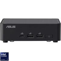 Mini PC Asus NUC 14 Pro RNUC14RVKU700002I cu procesor Intel Core Ultra 7 155H pana la 4.8 GHz, fara RAM, fara stocare, Intel Arc Graphics, No OS, EU cord, Black