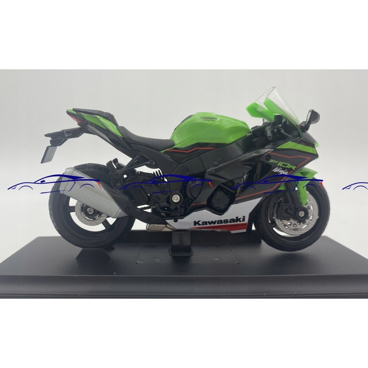 Motocicleta Miniatura Welly, Kawasaki ZX-10R 2021, Scara 1/18