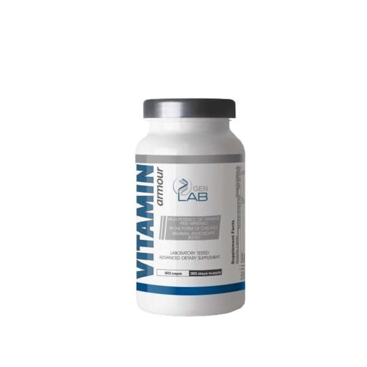 Supliment alimentar GENLAB Vitamin Armour, multivitamine si minerale, 60 capsule