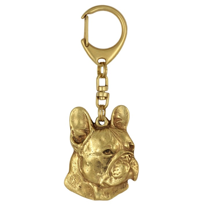 Ключодържател френски булдог, Art-Dog, сплав, злато
