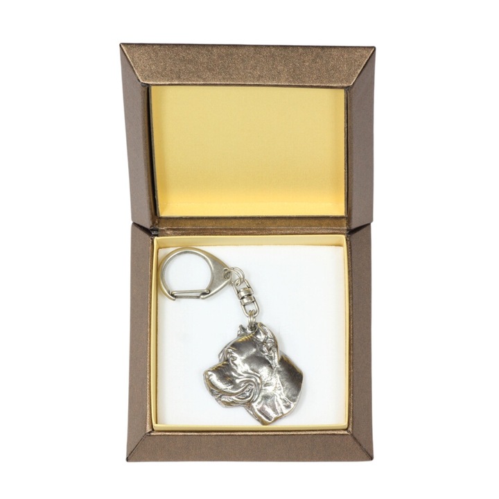 Cane Corso kulcstartó, Art-Dog, ötvözet, ezüst