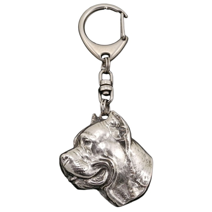 Ключодържател Cane Corso, Art-Dog, сребърно покритие, за чанта или раница