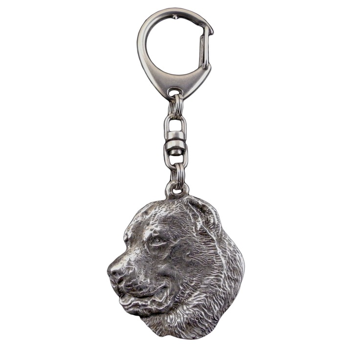 Breloc Art-Dog, Caine Ciobanesc din Asia Centrala, placat cu argint, decorativ