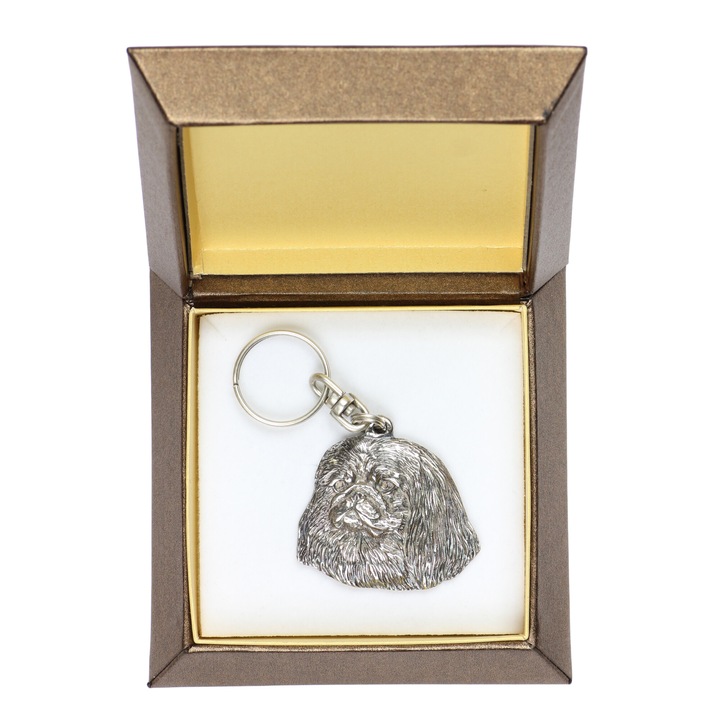 Pekingi kulcstartó, Art-Dog, ezüstözött cinkötvözet, díszdobozban