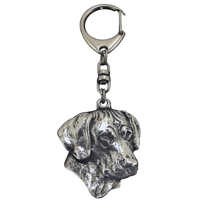 Art-Dog Rhodesian Ridgeback kulcstartó, ezüstözött, dekoratív